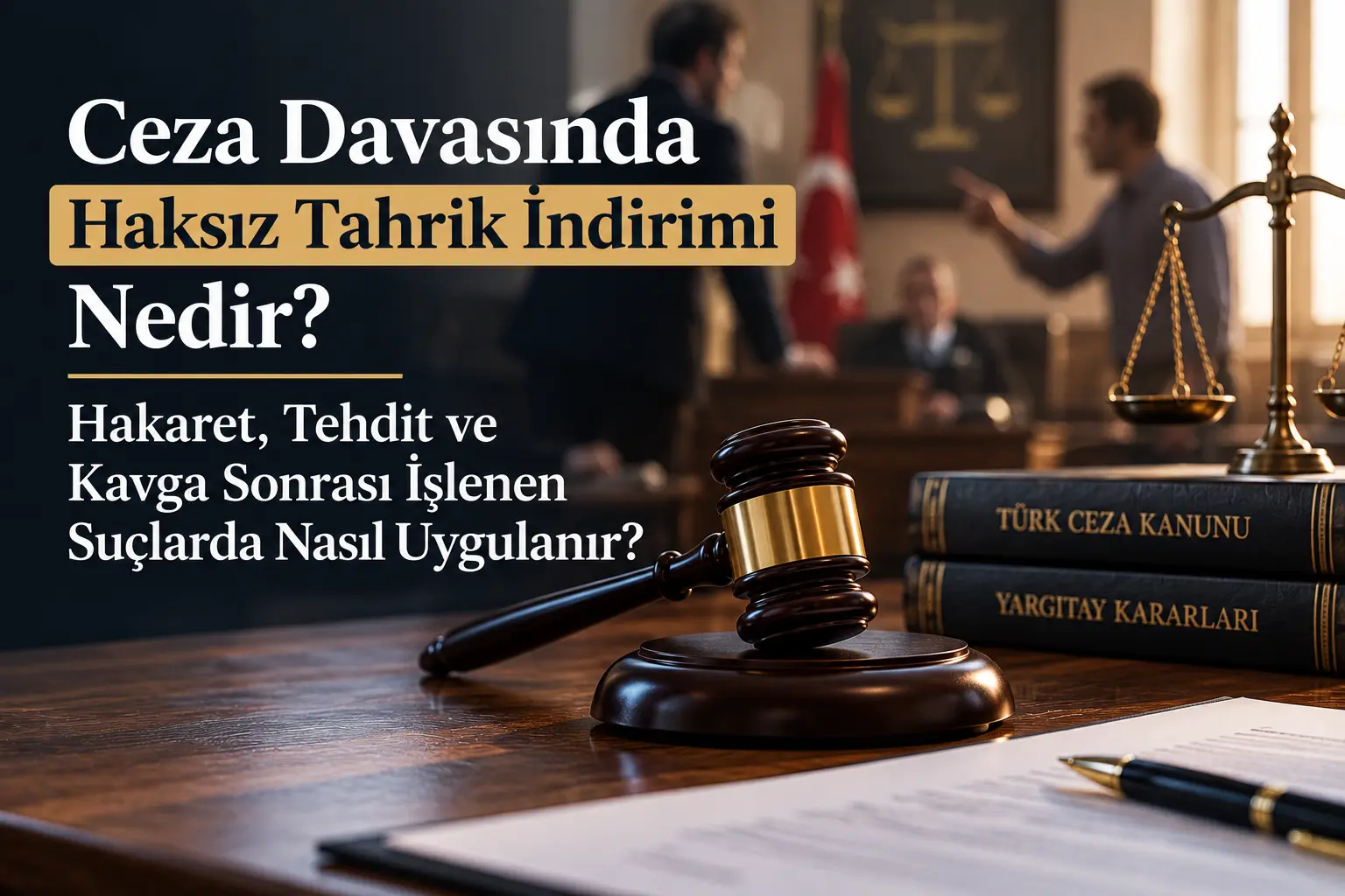 Ceza Davasında Haksız Tahrik İndirimi Nedir? Hakaret, Tehdit ve Kavga Sonrası İşlenen Suçlarda Nasıl Uygulanır?