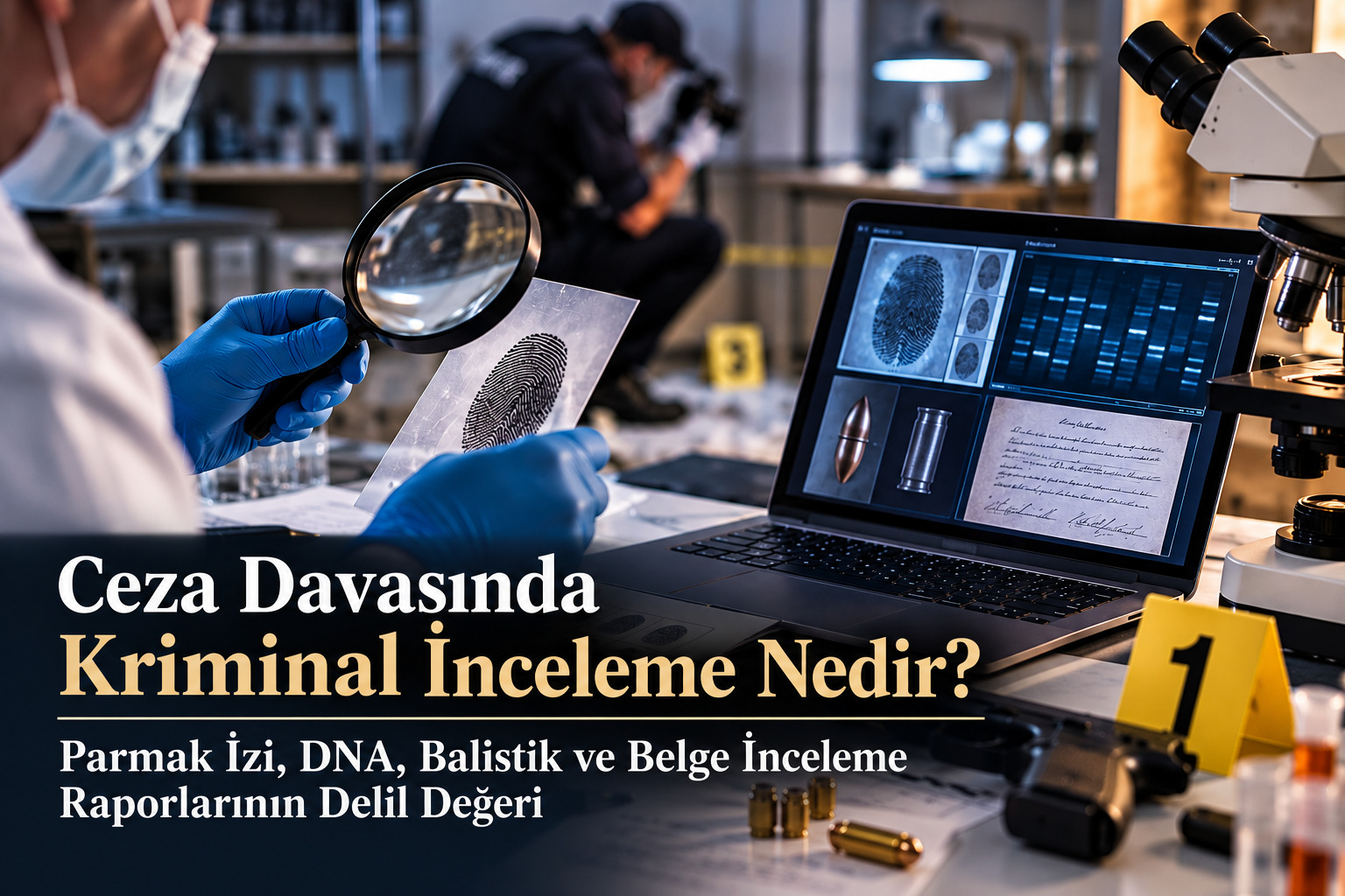 Ceza Davasında Kriminal İnceleme Nedir? Parmak İzi, DNA, Balistik ve Belge İnceleme Raporlarının Delil Değeri