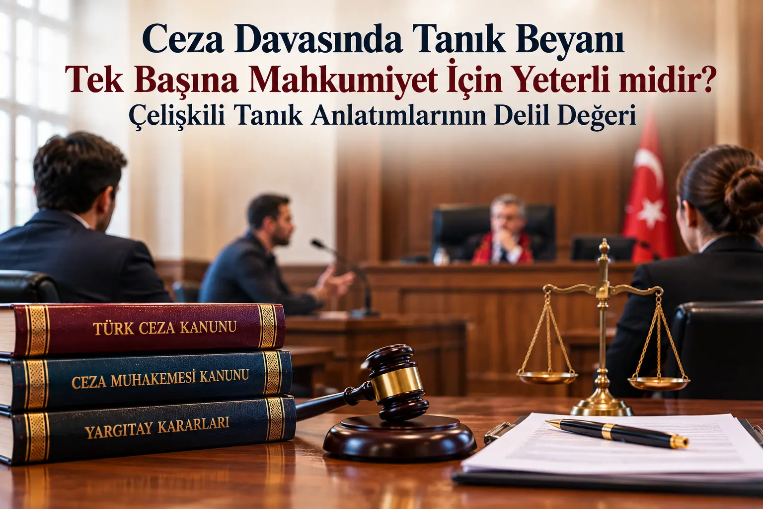 Ceza Davasında Tanık Beyanı Tek Başına Mahkumiyet İçin Yeterli midir? Çelişkili Tanık Anlatımlarının Delil Değeri