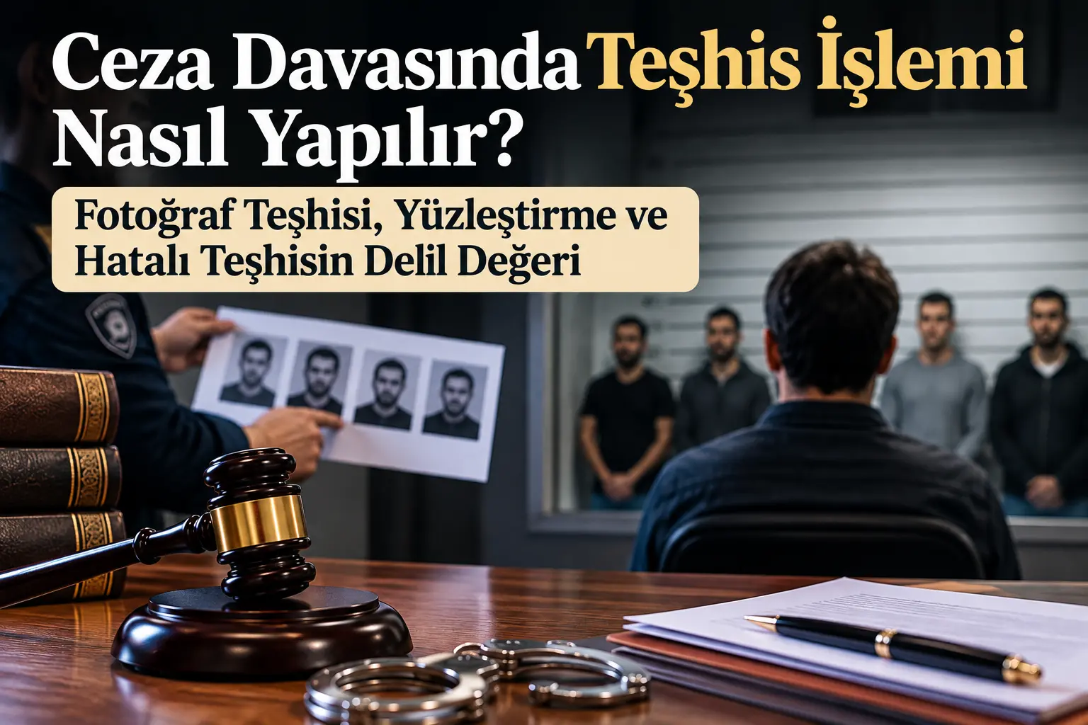 Ceza Davasında Teşhis İşlemi Nasıl Yapılır? Fotoğraf Teşhisi, Yüzleştirme ve Hatalı Teşhisin Delil Değeri