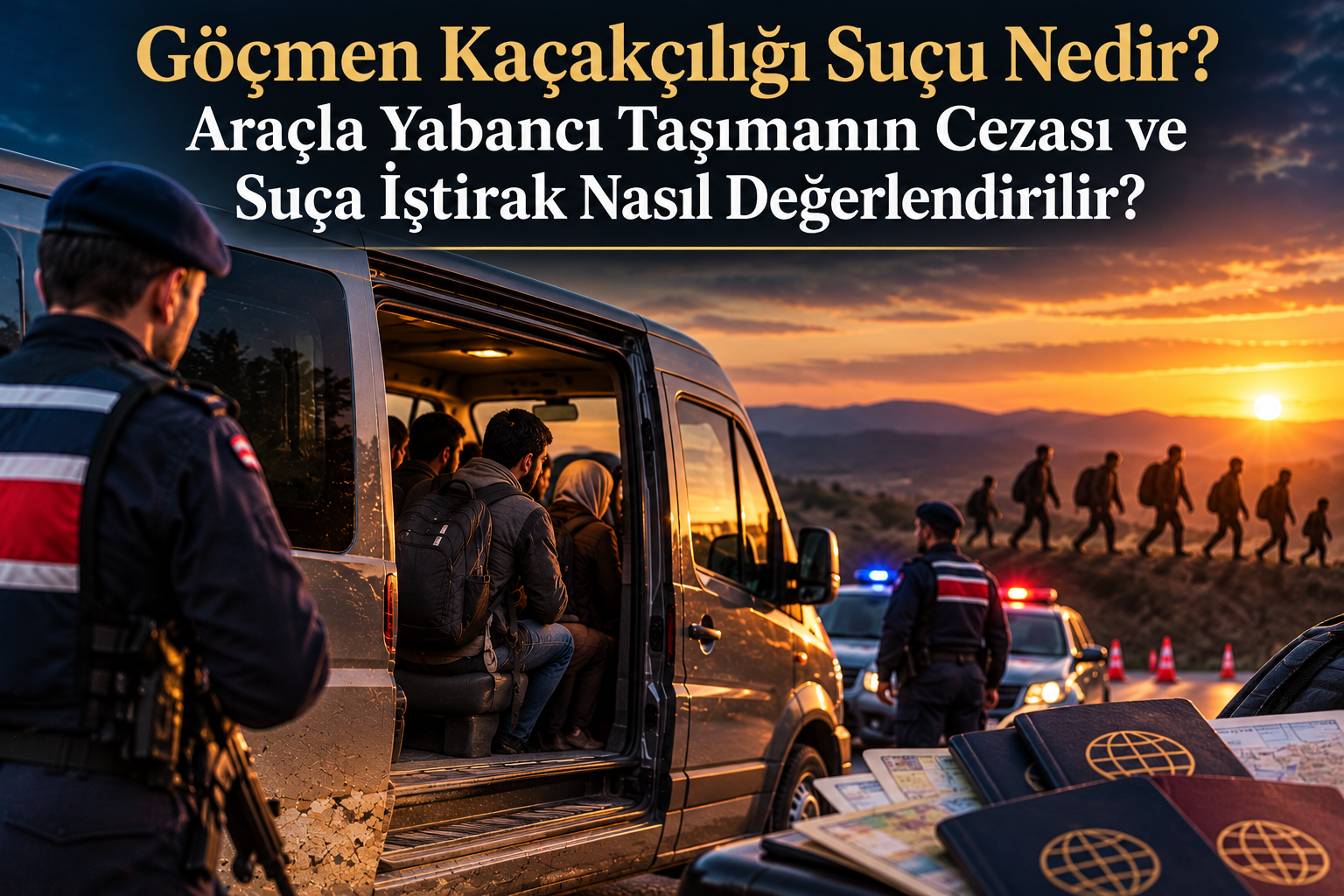Göçmen Kaçakçılığı Suçu Nedir? Araçla Yabancı Taşımanın Cezası ve Suça İştirak Nasıl Değerlendirilir?