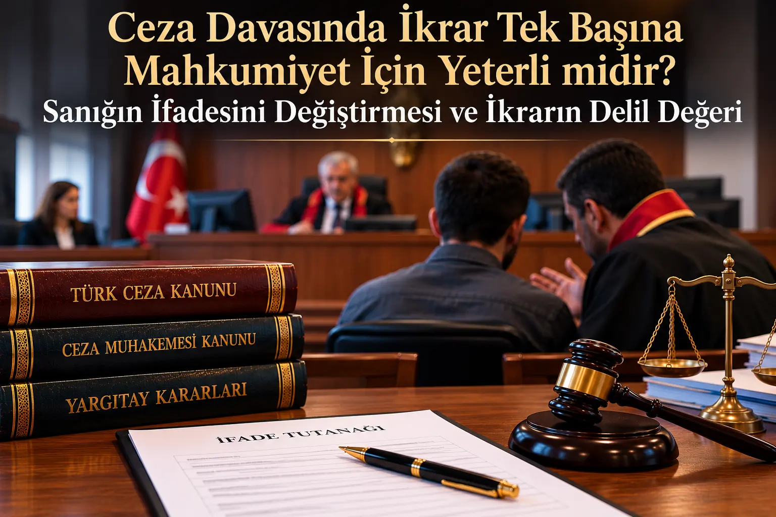 Ceza Davasında İkrar Tek Başına Mahkumiyet İçin Yeterli midir? Sanığın İfadesini Değiştirmesi ve İkrarın Delil Değeri