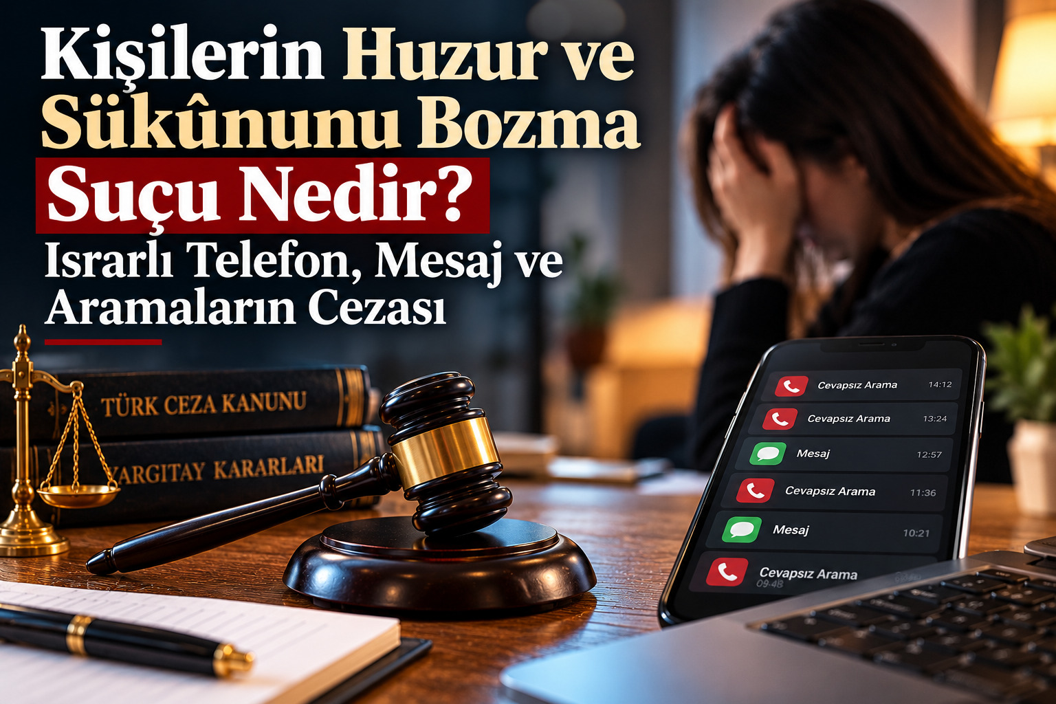 Kişilerin Huzur ve Sükûnunu Bozma Suçu Nedir? Israrlı Telefon, Mesaj ve Aramaların Cezası