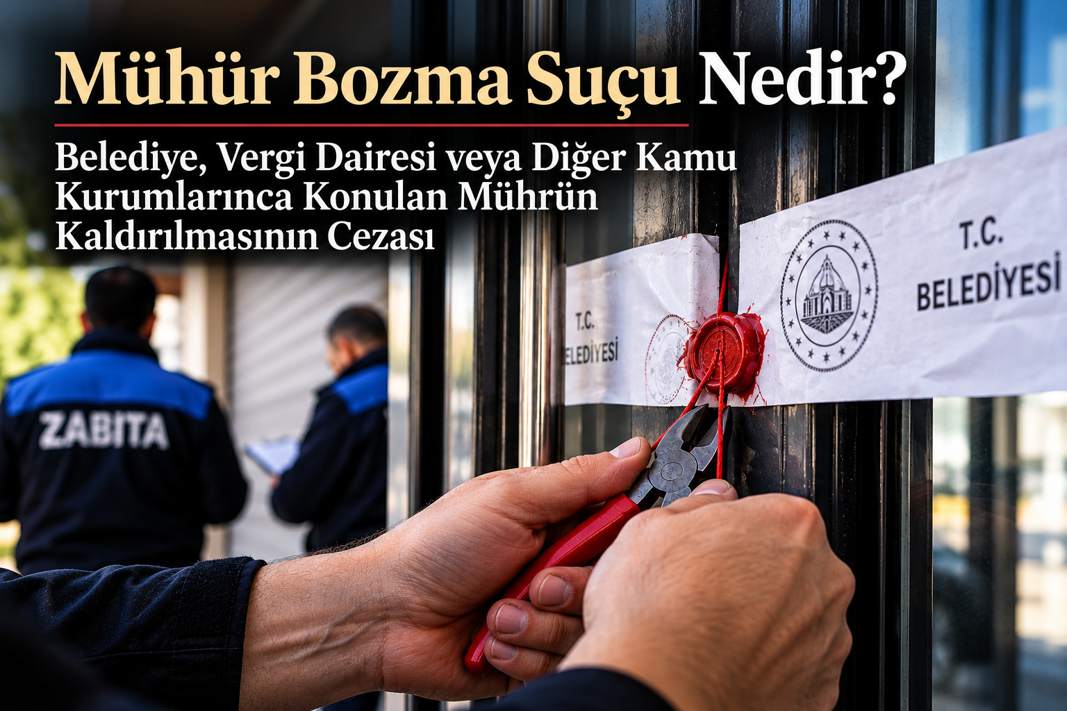 Mühür Bozma Suçu Nedir? Belediye ve Vergi Dairesi Mührünün Kaldırılması Cezası